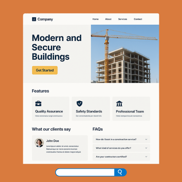 Landing Page Web Site Tasarımı